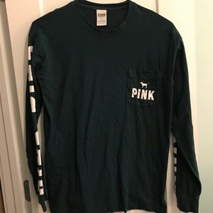 pink long sleeve shirt